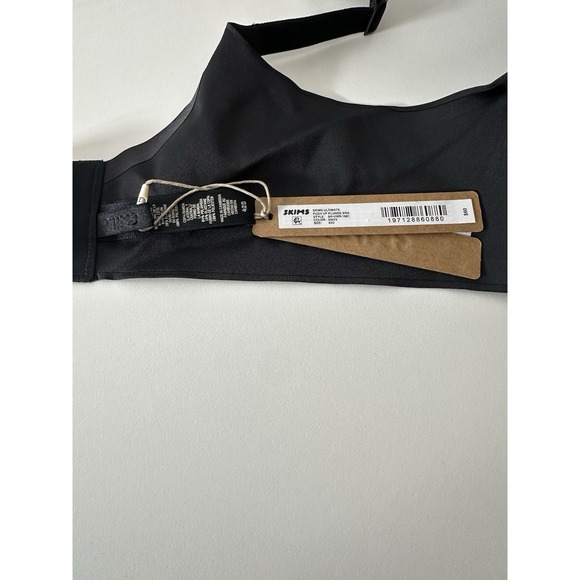 New‎ Skims Ultimate Push Up Plunge Bra Size 42D Onyx Black Intimates - Picture 5 of 7